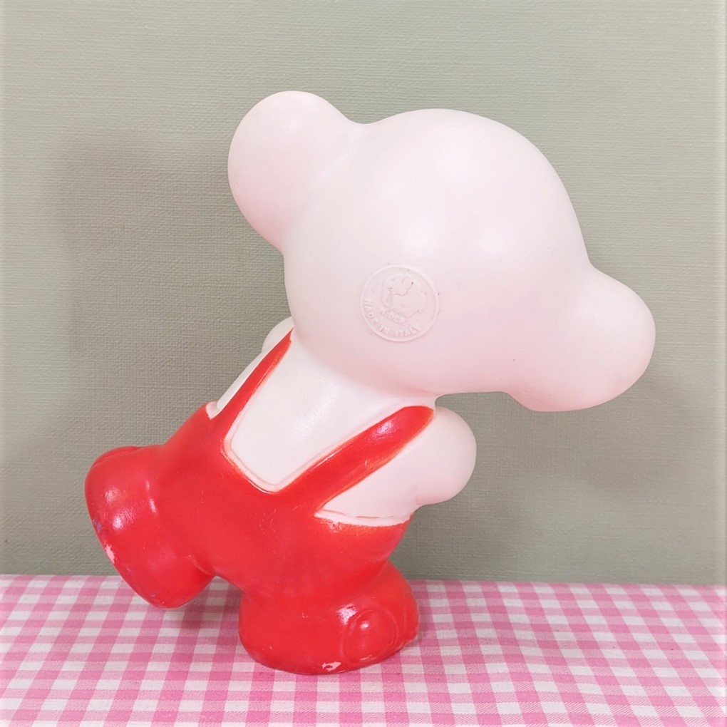 Vintage piepfiguur/squeaky toy Ledra Italy - Olifant