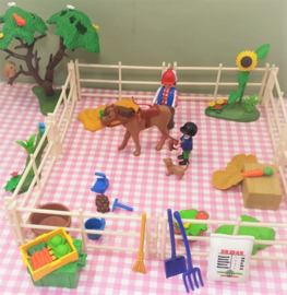 Playmobil set manege - paarden - boerderij - kinderboerderij