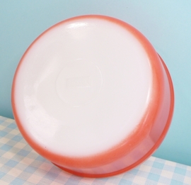 Vintage Arcopal ovenschaal peach / oranje 22 cm