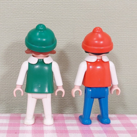 Vintage Playmobil 3327 kinderen met slee - jaren 80