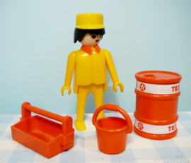 Vintage Playmobil Texaco garage figuur - 1979