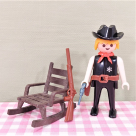 Vintage Playmobil 3341 Sheriff  met schommelstoel - Western