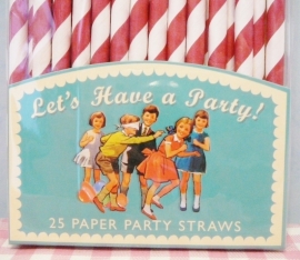 25 Rietjes papier - 25 Paper Party Straws