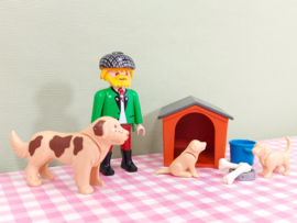 Playmobil 3005 Hondenhok met honden en boer - Playmobil boerderij