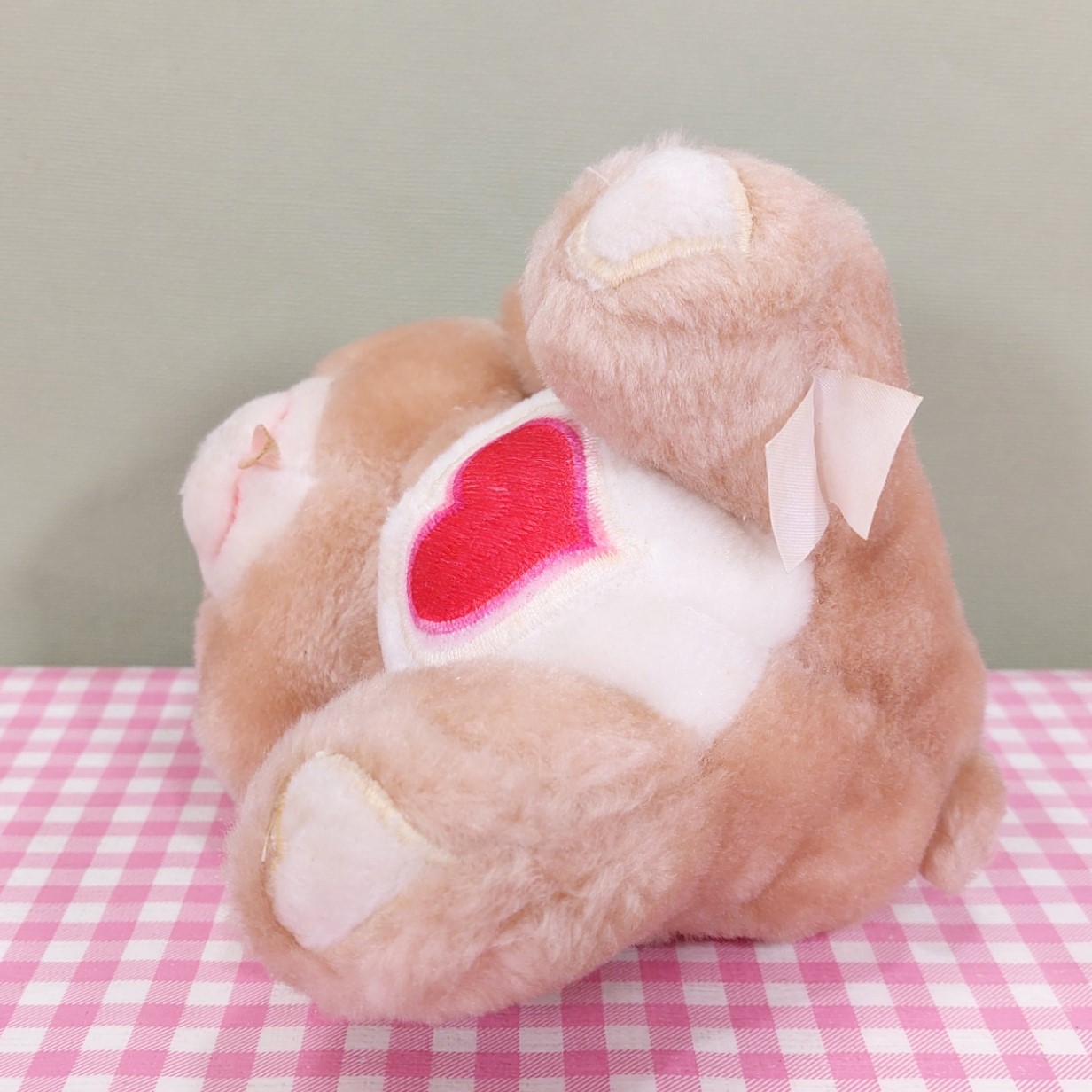 Vintage Care Bears Troetelbeertjes knuffel Tenderheart - Kenner 1983