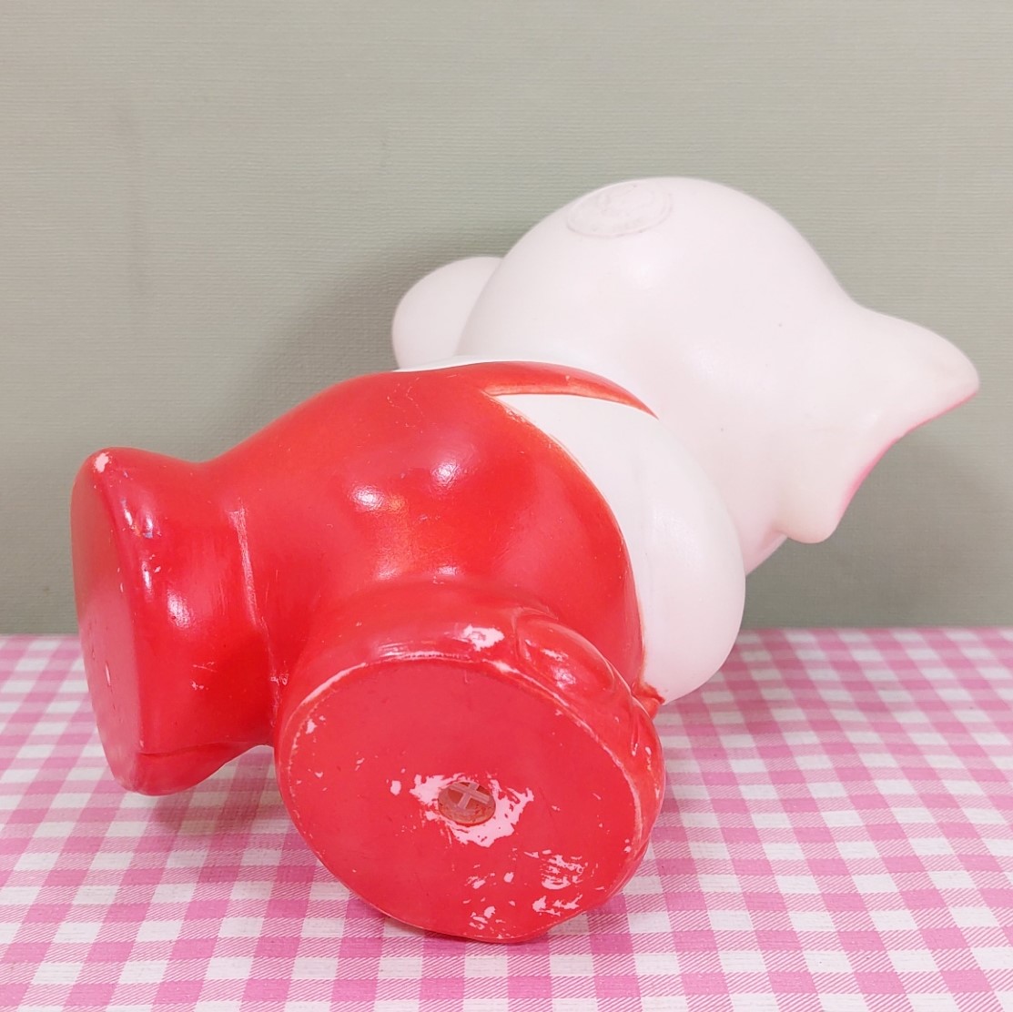 Vintage piepfiguur/squeaky toy Ledra Italy - Olifant