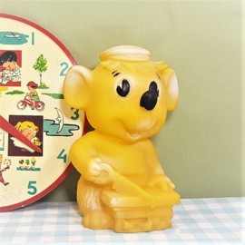 Vintage Piepfiguur Muis met zaag - Made in Ireland