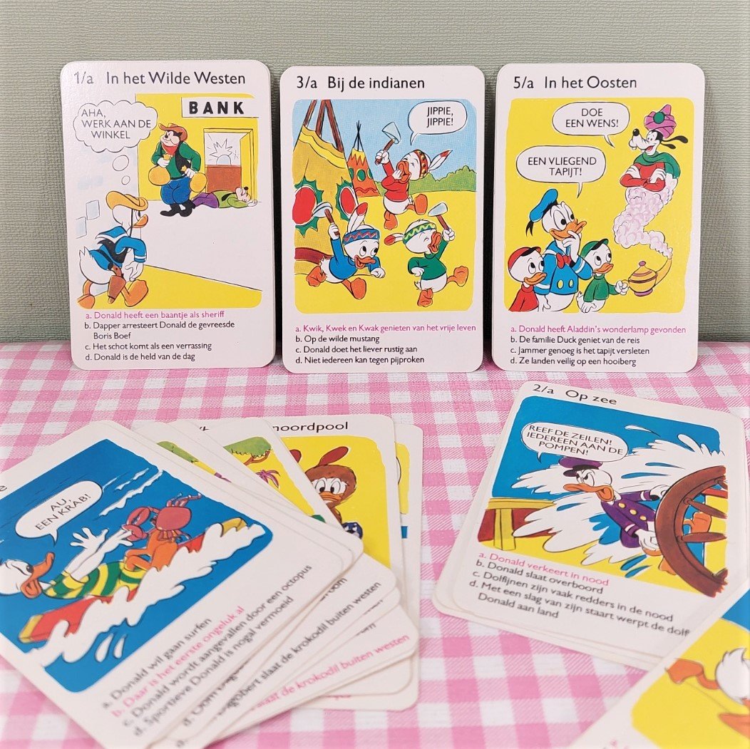 Vintage Donald Duck kwartetspel - Walt Disney