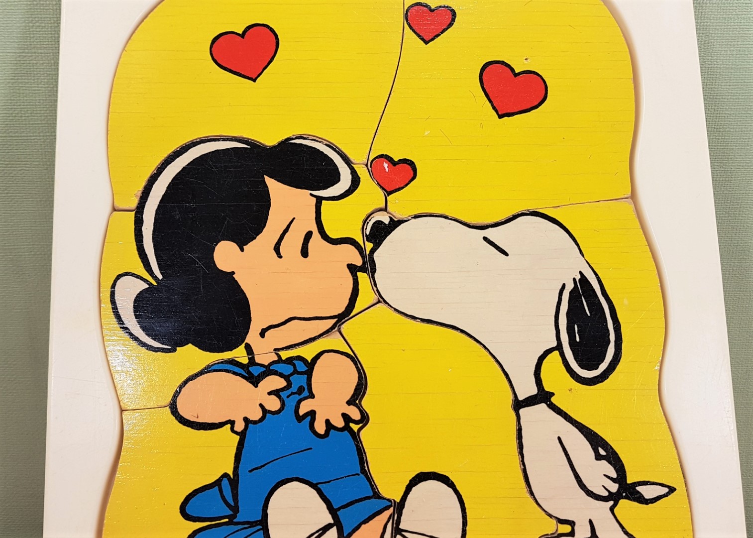 Vintage Fisher Price houten puzzel no. 592 - Peanuts/Snoopy 1958