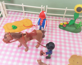 Playmobil set manege - paarden - boerderij - kinderboerderij