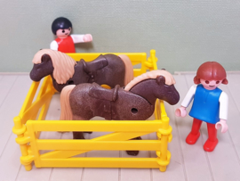 Playmobil 3579 kinderen met pony's - jaren 80