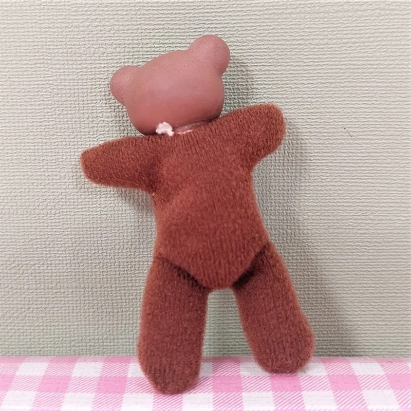 Vintage mini bean bag figuur beer - lucifer pop/matchbox doll - jaren 70/80
