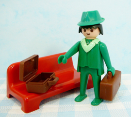 Vintage Playmobil 3321 reiziger - station - 1976/1978