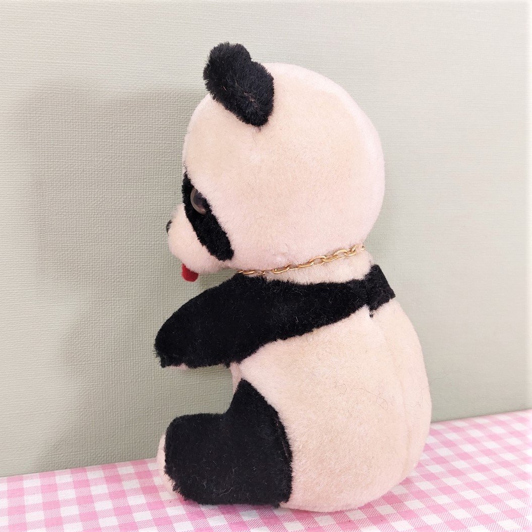 Vintage knuffel Panda Pure Wool - Made in China 18 cm