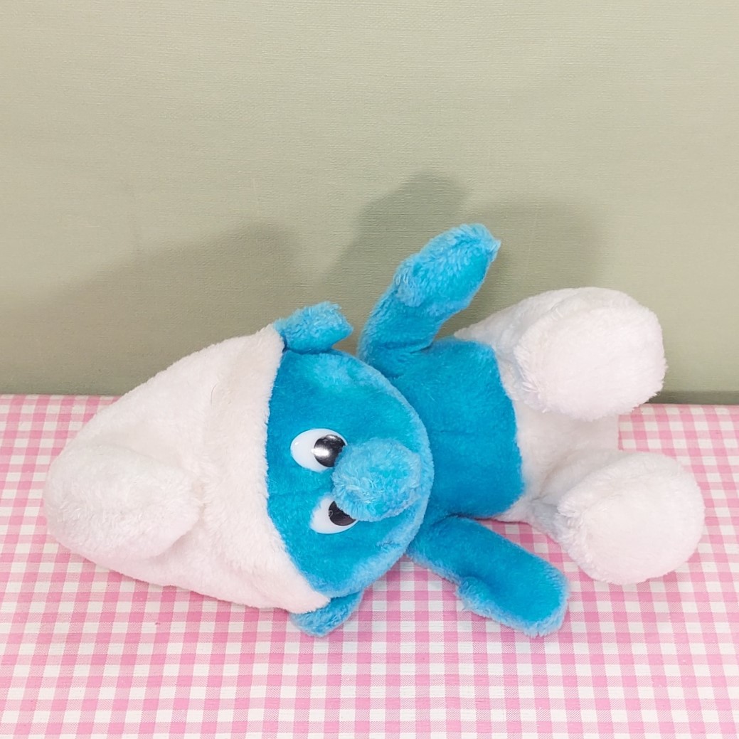 Vintage Smurfen knuffel 28/34 cm - Wallace Berrie Peyo 1979 - Jaren 70