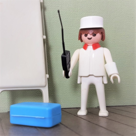 Vintage Playmobil 3361 verpleger met brancard - ziekenhuis - 1976