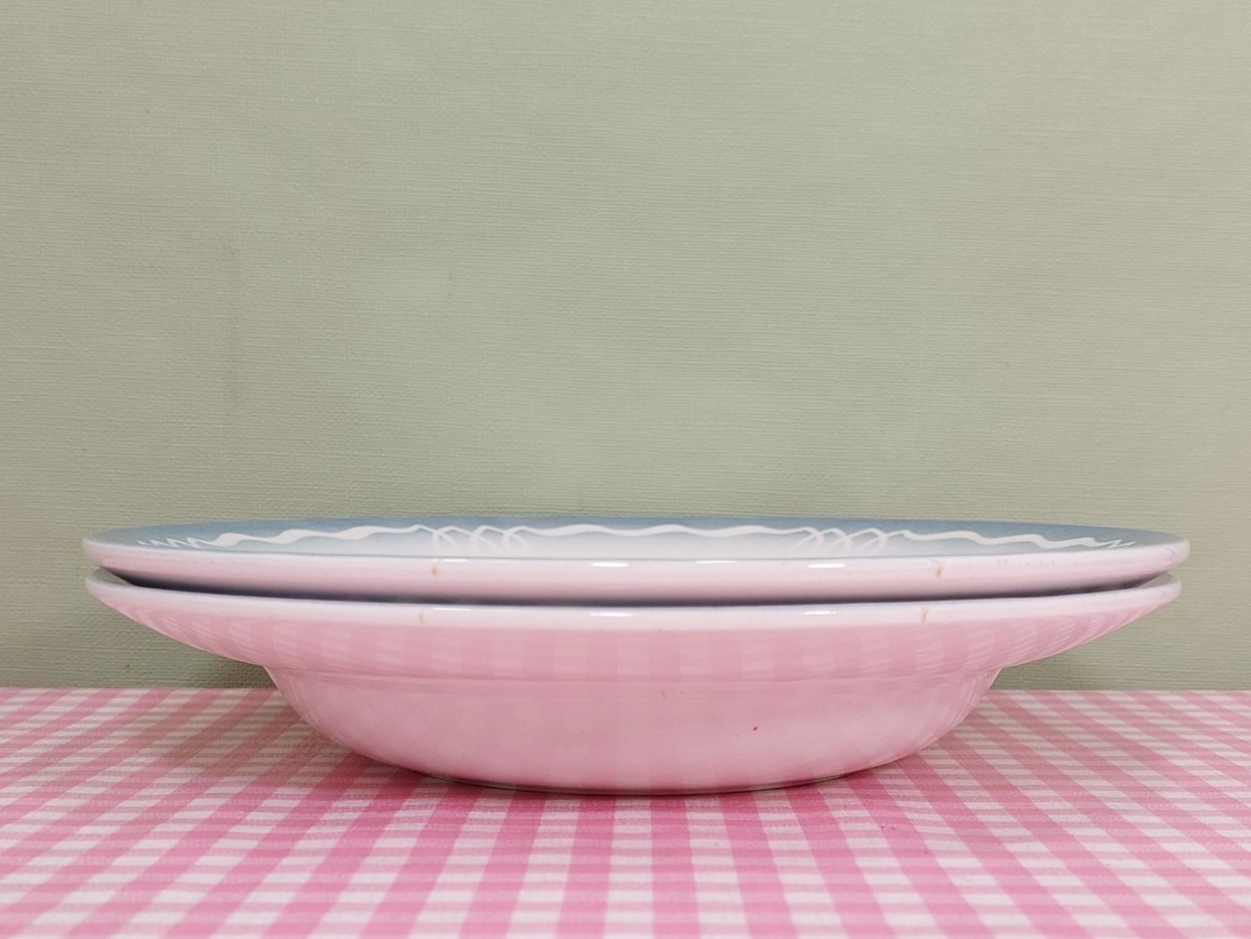 Vintage California - Maastricht servies diepe borden - set 2 - Jaren 40/50