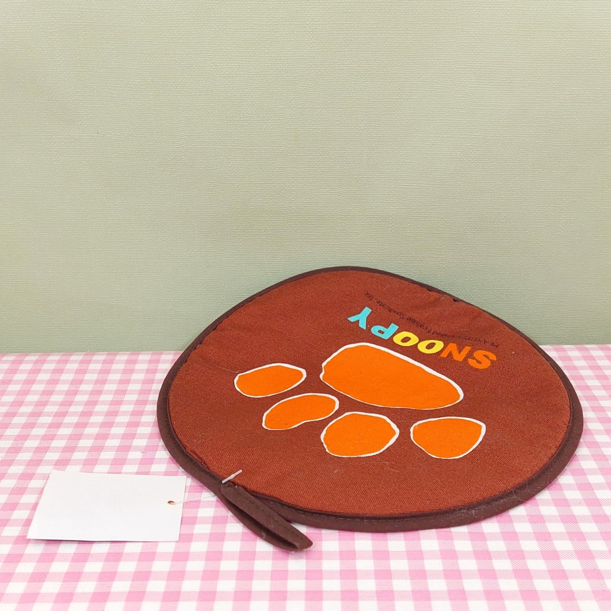 Vintage Peanuts Snoopy pannenlap -  jaren 70 - retro keukentextiel