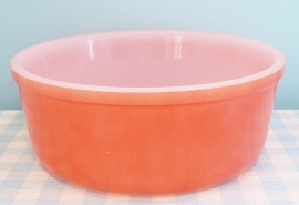 Vintage Arcopal ovenschaal peach / oranje 18 cm