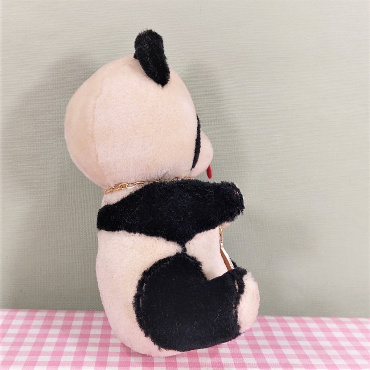 Vintage knuffel Panda Pure Wool - Made in China 18 cm