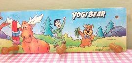 Vintage Simplex Yogi Bear houten kinderkapstok - Hanna Barbera 1991