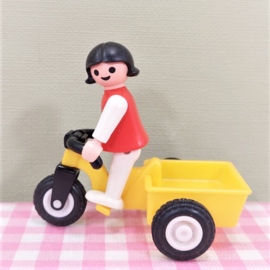Vintage Playmobil 3359 meisje op driewieler - jaren 80
