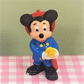 Vintage Bullyland figuur Mickey Mouse als brandweerman