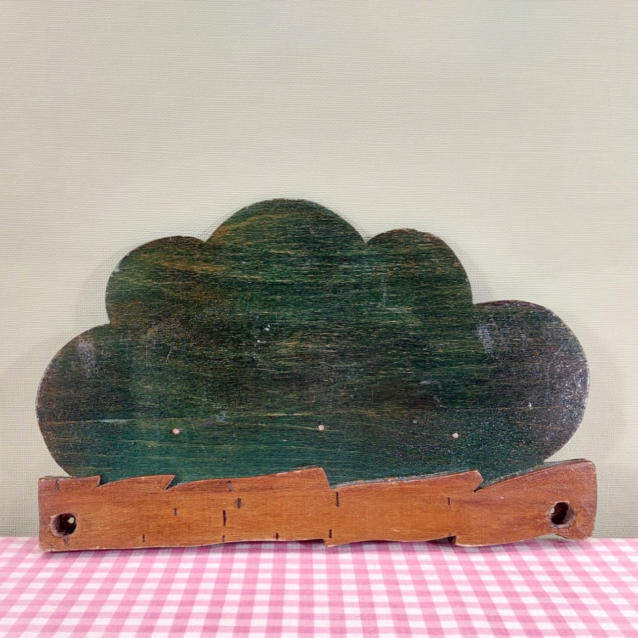 Vintage houten speelgoed - kinderkapstok met vogeltjes - Jaren 70