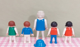 Vintage Playmobil 3552 kinderen met schommel - speeltuin - 1983/84