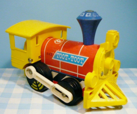 Vintage Fisher Price no. 643 Toot Toot Engine -  1964
