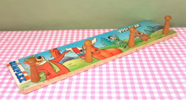 Vintage Simplex Yogi Bear houten kinderkapstok - Hanna Barbera 1991