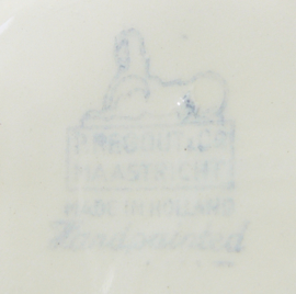 Maastricht P. Regout Boerenbont - schotel 14,5 cm (2)