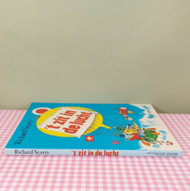 Vintage Richard Scarry boek - 't zit in de lucht - vroege uitgave