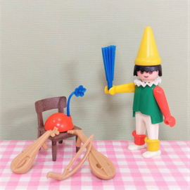 Vintage Playmobil 3390 clown met muziekinstrumenten - Playmobil circus