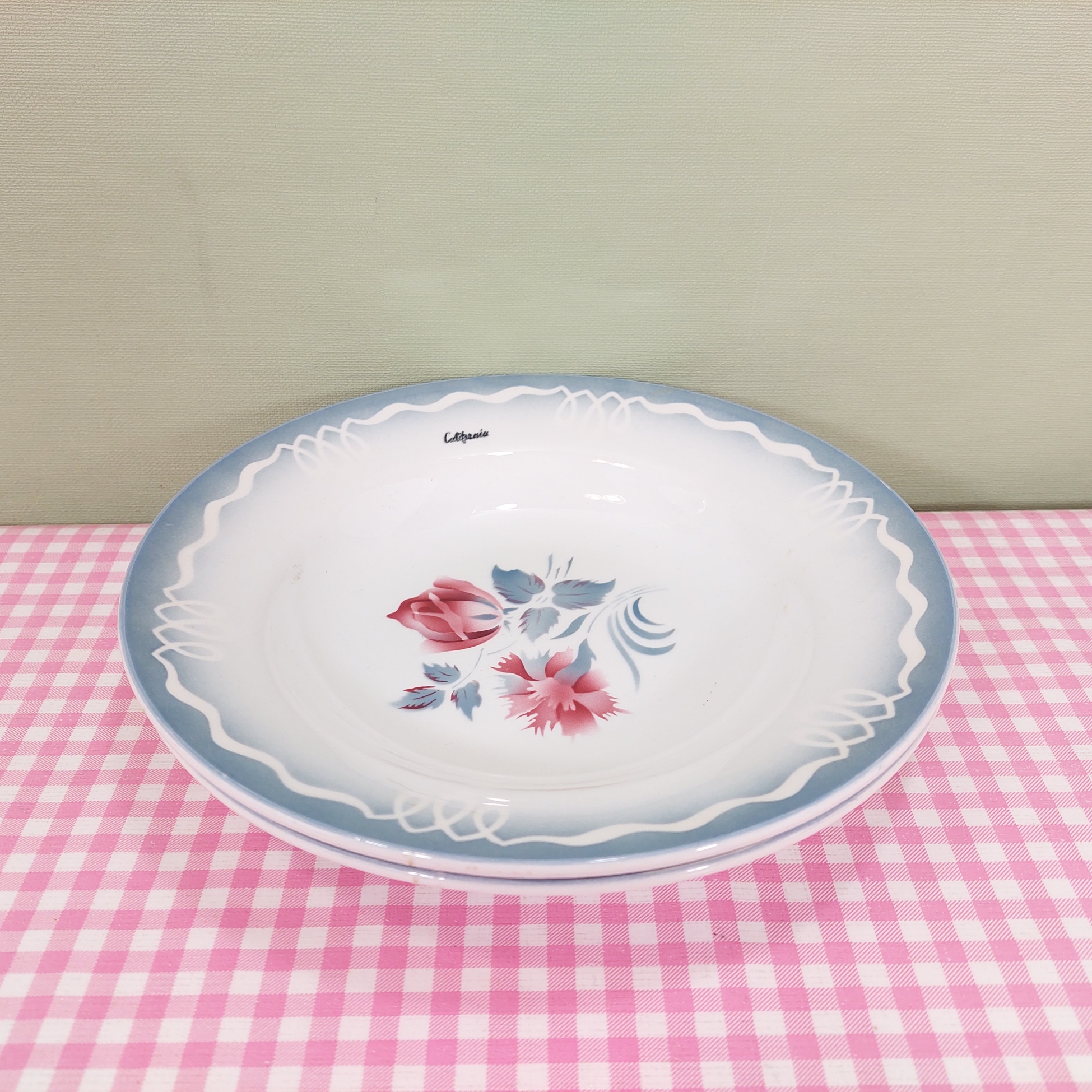 Vintage California - Maastricht servies diepe borden - set 2 - Jaren 40/50