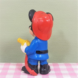 Vintage Bullyland figuur Mickey Mouse als brandweerman