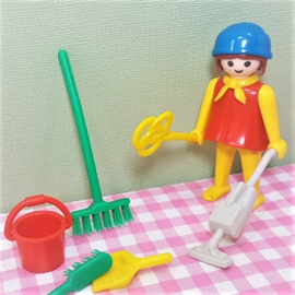 Vintage Playmobil 3315 werkster - schoonmaakster - 1976/1980