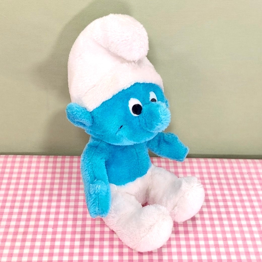 Vintage Smurfen knuffel 28/34 cm - Wallace Berrie Peyo 1979 - Jaren 70