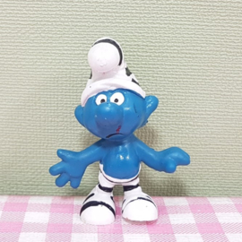 Vintage Smurf gevangene  -  Schleich Peyo Hong Kong 1965