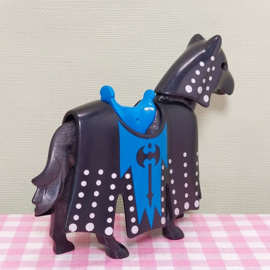 Playmobil 3315 Zwarte ridder op paard - Playmobil Ridders
