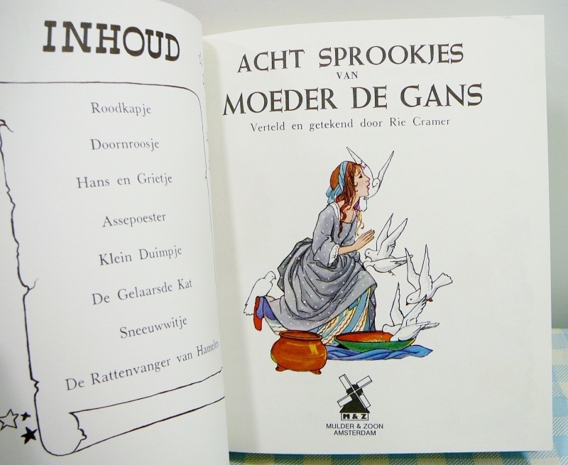 8 Sprookjes van Moeder de Gans Rie Cramer Kinderboekjes Mies & Mas Vintage Toys & Kitchenware