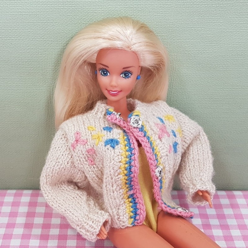 Contractie Citroen Wolk Vintage Barbie outfit / kleding - gebreid vest | Vintage collectables 60s  70s 80s | Mies & Mas Vintage Toys & Kitchenware