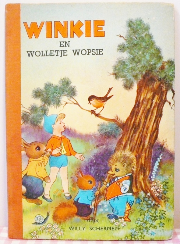 Winkie en Wolletje Wopsie vintage kinderboekje