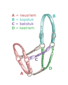 Halster Deal 2 leren halsters (zwart)