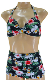 Aloha Beachwear, 50's Bikini in Tropical Orchid.