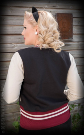 Rumble 59, Ladies College Jacket in Black.