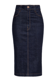 Queen Kerosin, Denim Pencil Skirt 5 Pockets.