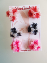 Bow and Crossbones, Flower Earrings.