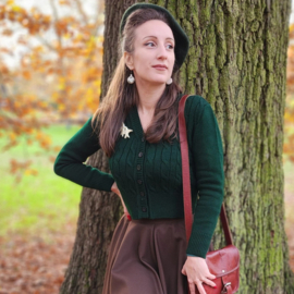 Knit Cardigan in Hampton Green.