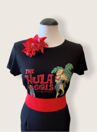 PinRock, Hula Girls Tshirt Black.